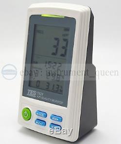 TES TES-5321 PM2.5 Air Quality Monitor PM2.5 0 to 500mg/m3! NEW