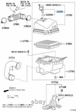 TOYOTA LEXUS Genuine Intake Air Flow Meter Sensor Sub-Assy 22204-22010 OEM Parts