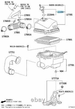 TOYOTA LEXUS Genuine Intake Air Flow Meter Sensor Sub-Assy 22204-22010 OEM Parts