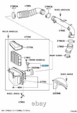 TOYOTA LEXUS Genuine Intake Air Flow Meter Sensor Sub-Assy 22204-22010 OEM Parts