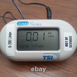 TSI 4000 Series Flowmeter Model 4043E Digital Air Flow Meter 0-200 L/min