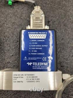 Teledyne HFM-300 Mass Flow Meter Controller 10 SCCM/AIR Working Pull