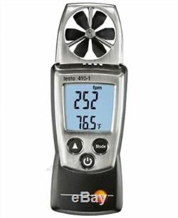 Testo 410-1 Digital Vane Anemometer Air Speed Velocity/Temperature Meter Test yq