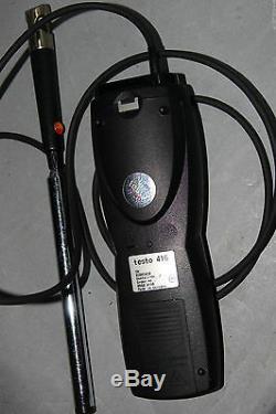 Testo 416 Handheld Small vane anemometer Air Volume Flow Meter 0.6 m/s to 40 m/s