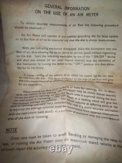 Vintage Anemometer Air Flow Meter