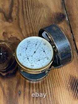 Vintage Antique 1924 W. & L. E. Gurley Air Flow Meter & Wood Wooden Box Tool