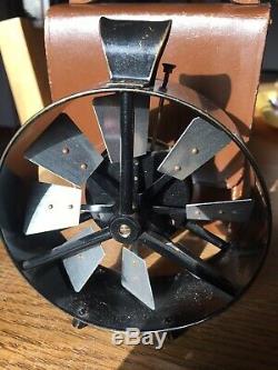 Vintage Cased Casella of London Brass 3 Dial Anemometer Air Flow Meter
