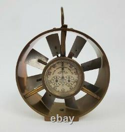 Vintage Coal Mining Anemometer Air Flow Wind Mine Meter Brass Davis Instrument